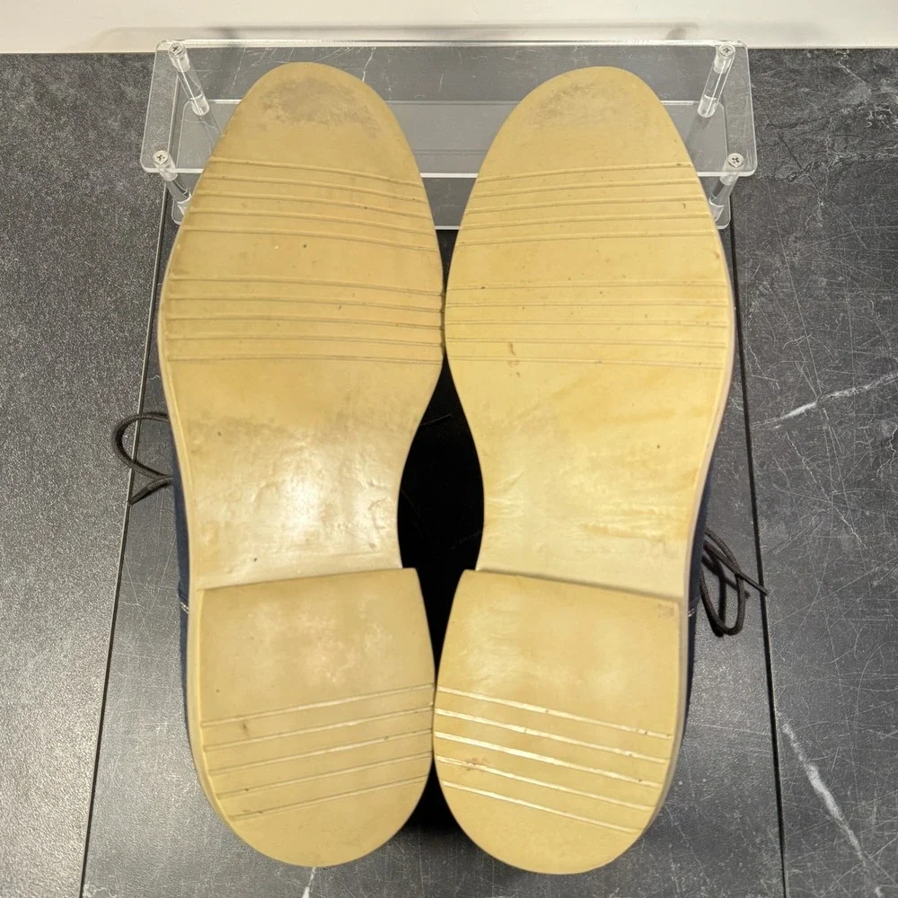 Mens Banana Republic Shoes | Size 11.5 | Navy Blue Suede Derby Dress‎ Shoes